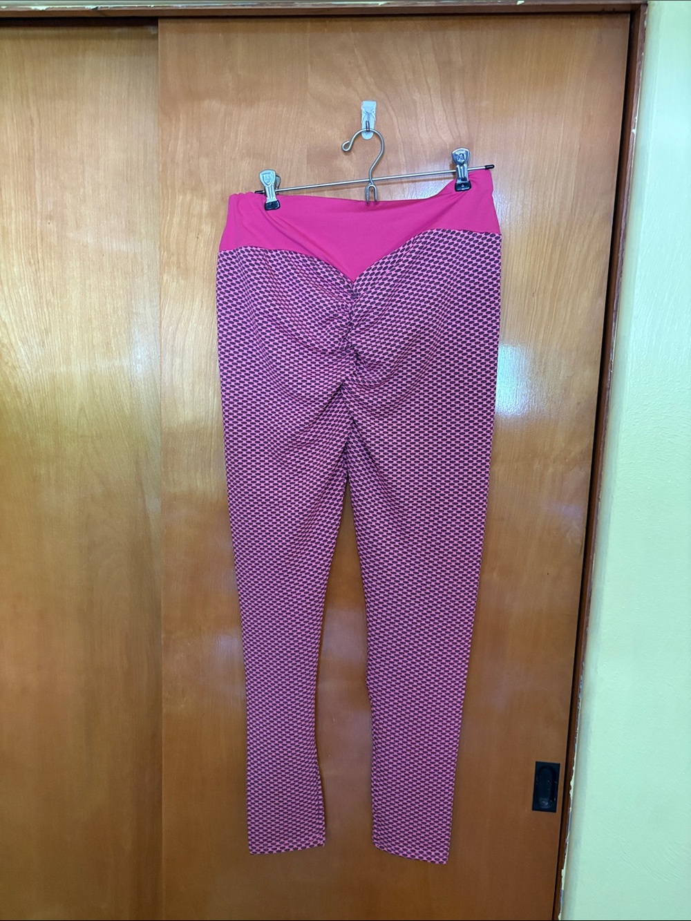 Unlisted Fuchsia Pink Textured High-Waist Leggings